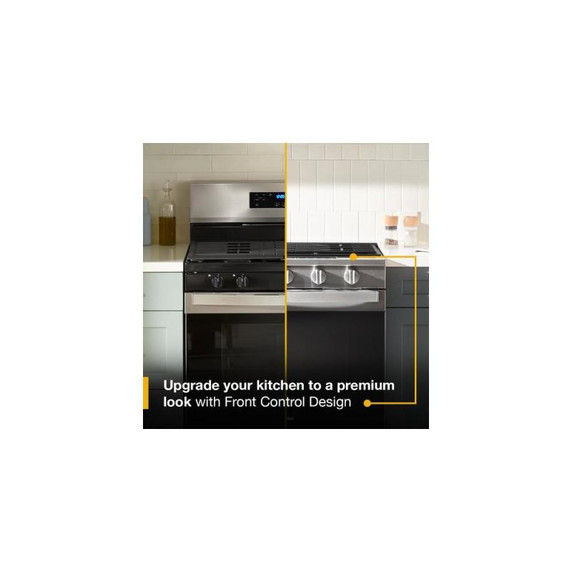 Whirlpool® 30-inch Smart Slide In Gas Range with True Convection, No Preheat Air Fry, Steam/Self Clean and High Speed Preheat WSGS7530RV