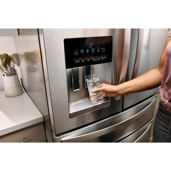 Whirlpool® 36-Inch Wide French Door Bottom Mount Refrigerator - 25 cu. ft. WRMF3636RB