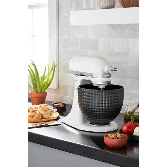 Kitchenaid® 5 Quart Black Studded Ceramic Bowl KSM2CB5LS Kitchenaid® 5 Quart Black Studded Ceramic Bowl KSM2CB5LS