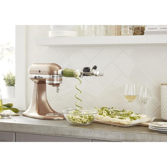 Kitchenaid® 5 Blade Spiralizer with Peel, Core and Slice KSM1APC Kitchenaid® 5 Blade Spiralizer with Peel, Core and Slice KSM1APC