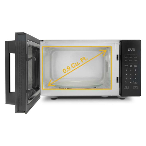 Whirlpool® 0.9 cu. ft. Stainless Steel Countertop Microwave With Steam Clean - 900 watt WMCS3019RS