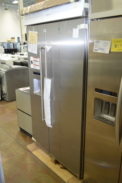Clearance - KitchenAid KBSD602ESS Built In Refrigerator, 42 inch Width, ENERGY STAR Certified, Counter Depth, 25.0 cu. ft. Capacity, Stainless Steel colour