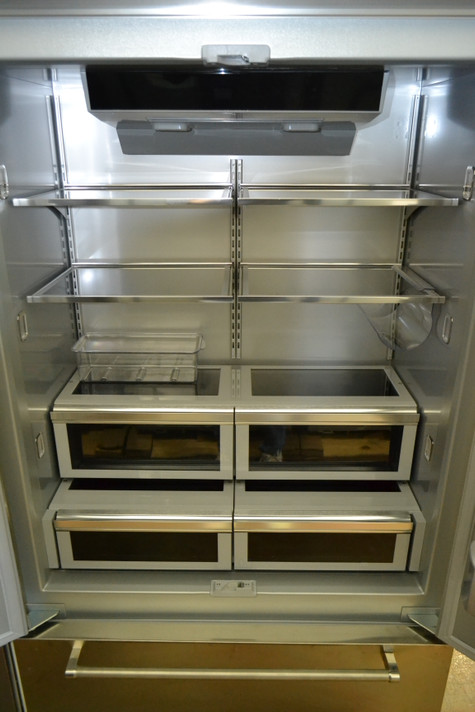 Clearance - 24.2 Cu. Ft. 42" Width Built-In Stainless French Door Refrigerator with Platinum Interior Design