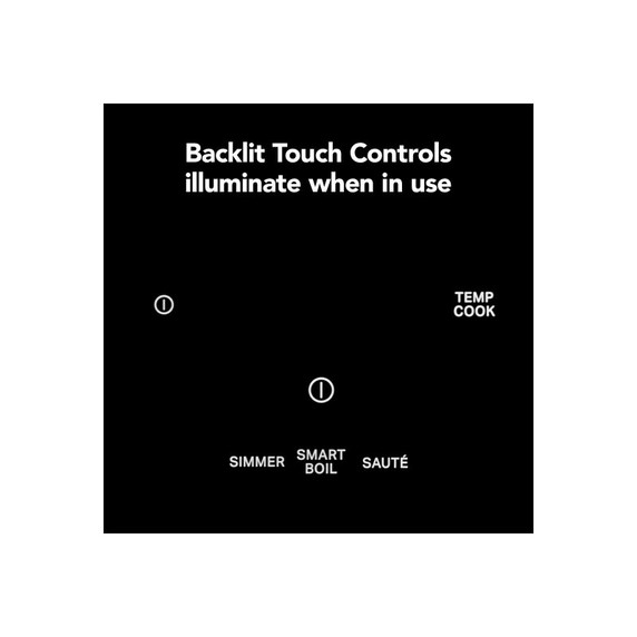 Kitchenaid® 36" Temp Cook™ Induction Cooktop with 5 Cooking Zones KCIT736SBL Kitchenaid® 36" Temp Cook™ Induction Cooktop with 5 Cooking Zones KCIT736SBL