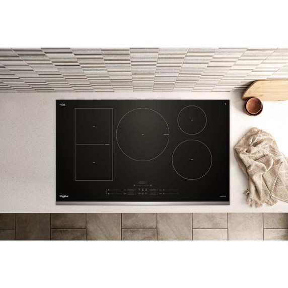 Whirlpool® 36" Intelligent Induction Cooktop with Temp Cook™ Technology and WipeClean™ Coating WCIT7536SS