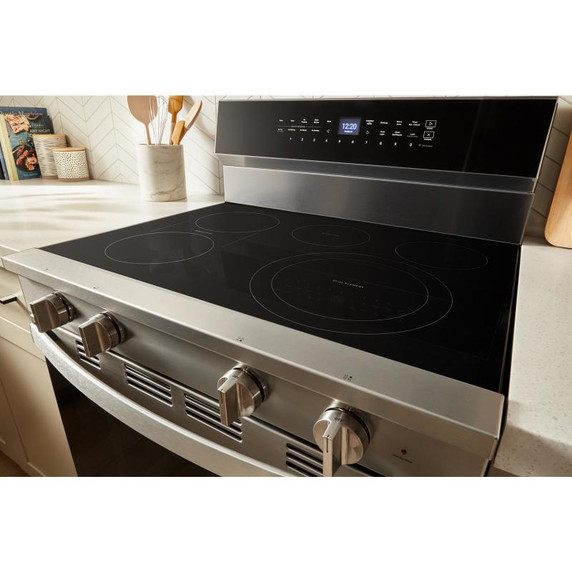 Whirlpool® 30-Inch Electric Range with Air Cooking Technology and No Preheat Air Fry YWFES7030SZ