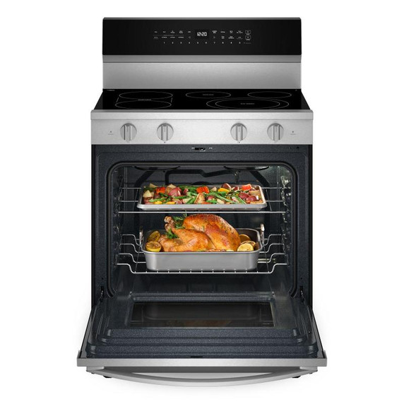 Whirlpool® 30-Inch Electric Range with Air Cooking Technology and No Preheat Air Fry YWFES7030SZ
