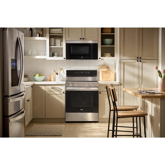 Whirlpool® 30-Inch Electric Range with Air Cooking Technology and No Preheat Air Fry YWFES7030SZ