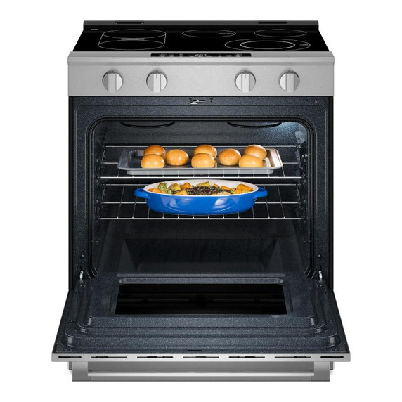 Maytag® 30-Inch Wide Slide-In Electric Range with Grill Mode and No Preheat Air Fry - 5.3 Cu. Ft. YMSES7030SZ