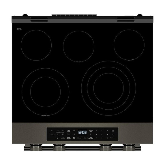Kitchenaid® 5.3 Cu. Ft. Slide-in Electric Range with Two Even-Heat™ Hyper Elements and Convection Cooking Modes YKSES530SBE