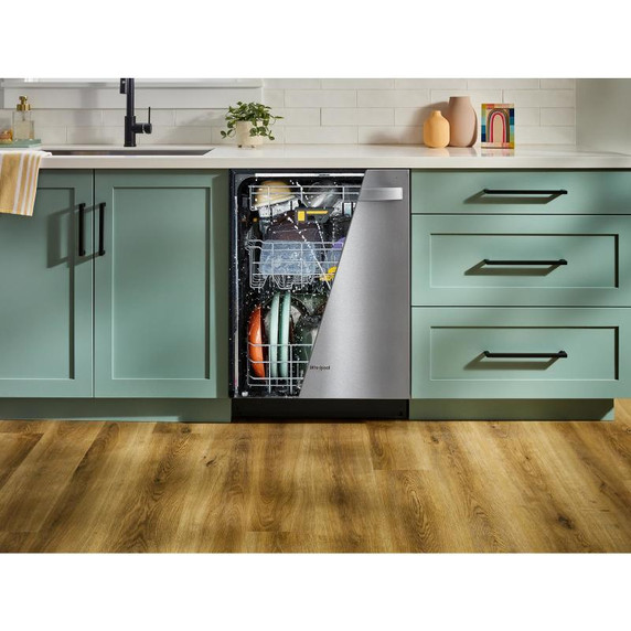 Whirlpool® 24-Inch Dishwasher with Total Coverage Wash Action and Auto Open Air Dry in Fingerprint Resistant Stainless Steel WDPS8024SZ