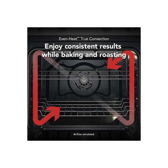 Kitchenaid® 5.3 Cu. Ft. Freestanding Electric Range with Convection Cooking Modes YKFES530SPS