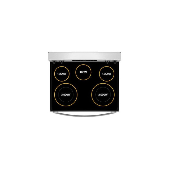 Whirlpool® 30-inch Electric Range with Air Cooking Technology YWFES4530SB