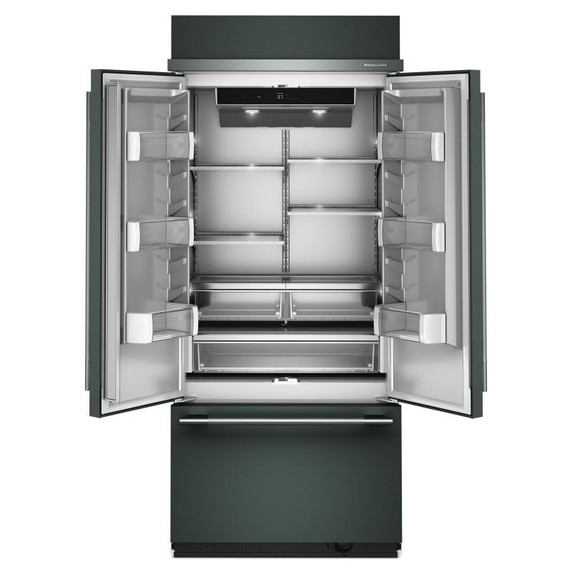 Kitchenaid® 20.8 Cu. Ft. 36" Built-In French Door Bottom Mount Refrigerator with Platinum Interior KBFN536SJP