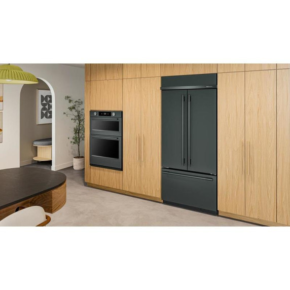 Kitchenaid® 20.8 Cu. Ft. 36" Built-In French Door Bottom Mount Refrigerator with Platinum Interior KBFN536SJP