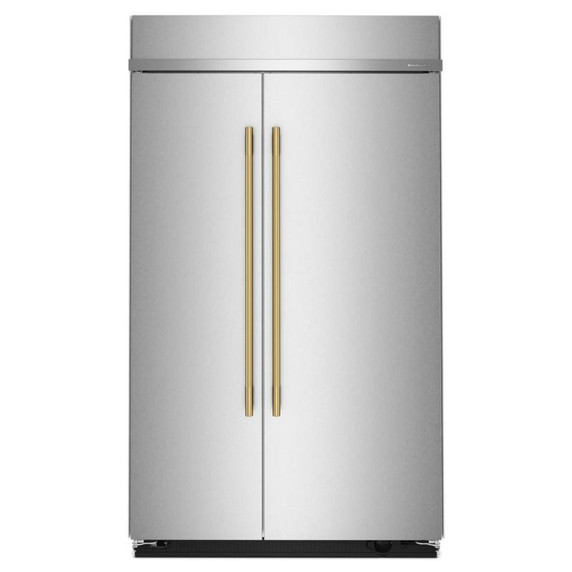 Kitchenaid® 30 Cu. Ft. 48" Built-In Side-by-Side Refrigerator with Platinum Interior KBSN748SPS