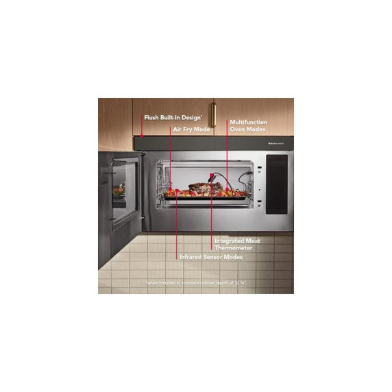 Kitchenaid® Multifunction Over-the-Range Microwave Oven with Infrared Sensor Modes YKMMF730PBE