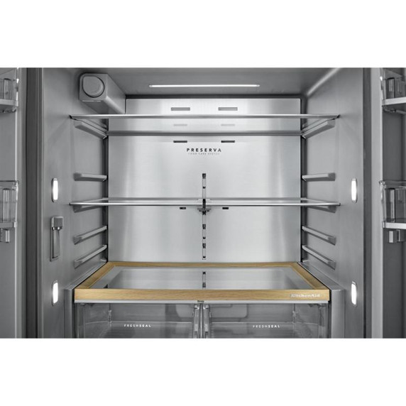 Kitchenaid® 31 cu. ft. French Door Refrigerator with Interior Water and Ice KRFF336SPS