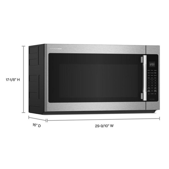 KitchenAid® 2.1 Cu. Ft. Over-the-Range Microwave Hood with a Handle YKMMS330SPS