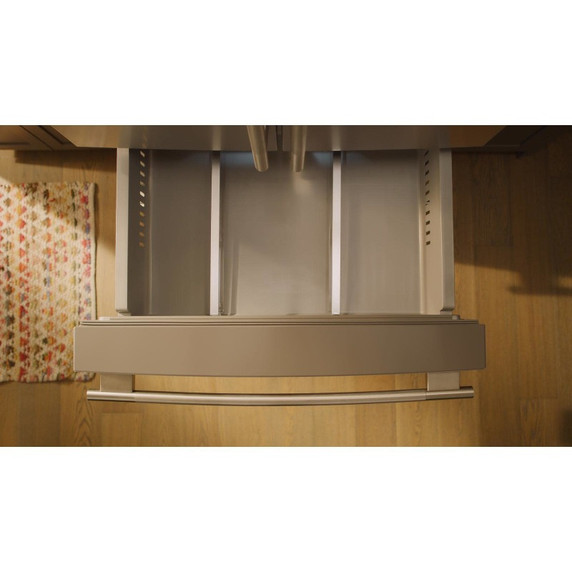 Kitchenaid® 30 cu. ft. French Door Refrigerator with Interior Water and Ice and FreshChill™ Full-Width Refrigerated Drawer KRMF336SPS