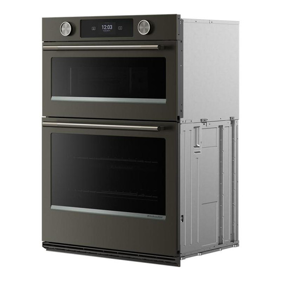 Kitchenaid® Smart Combo Wall Oven with Assisted Cooking Modes KOEC730SBE