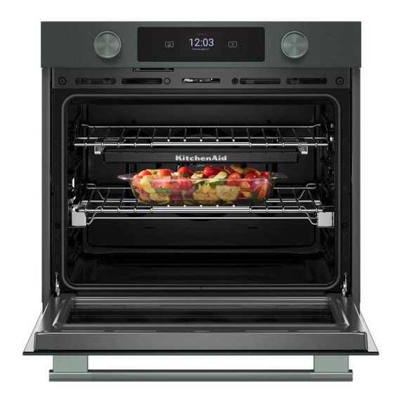 Kitchenaid® 30-inch Smart Electric Single Wall Oven with Assisted Cooking Modes - Juniper KOES730SJP