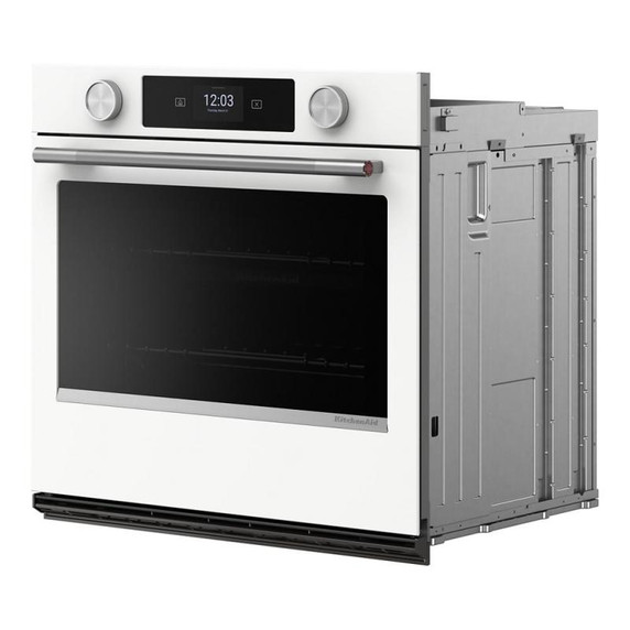 Kitchenaid® 30-inch Smart Electric Single Wall Oven with Assisted Cooking Modes - White KOES730SWH