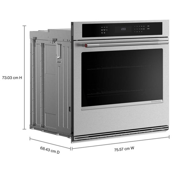 Kitchenaid® Single Wall Oven with Air Fry Mode KOES530SPS