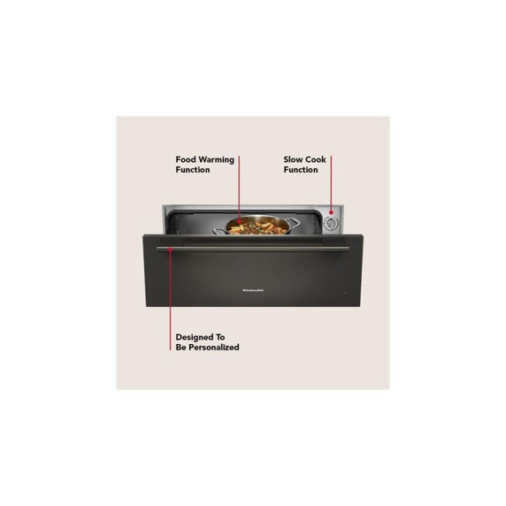Kitchenaid® 30" Slow Cook Warming Drawer KWES730SBE