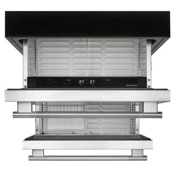 Kitchenaid® 24" Stainless Steel Undercounter Double-Drawer Refrigerator/Freezer KUCT524SSB
