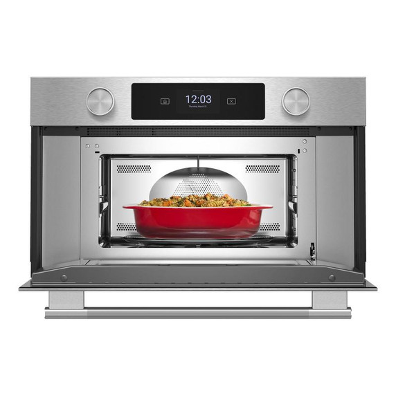 Kitchenaid® Four à micro-ondes encastré avec cuisson rapide et friture à air de 27 po KMBS727SPS