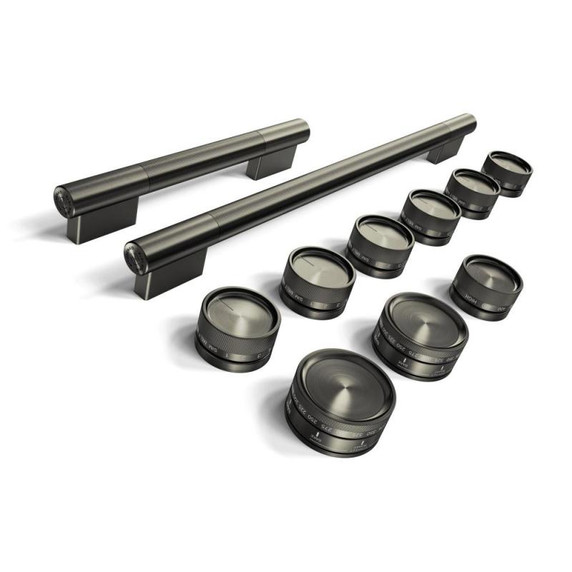 Black Ore Handle and Knob Hardware Accessory Kit for KitchenAid® 48" Commercial-Style Induction Range W11774743