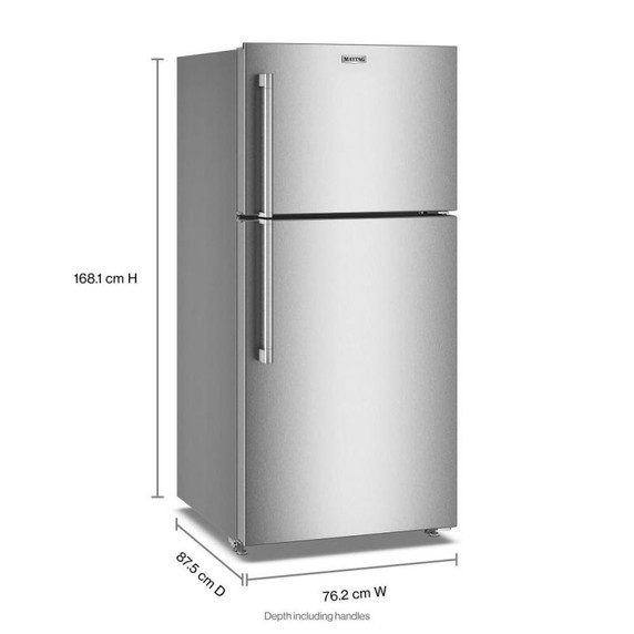 Maytag® 30-Inch Wide Top-Freezer Refrigerator with Garage Mode - 19 Cu. Ft. MRTX5119SZ