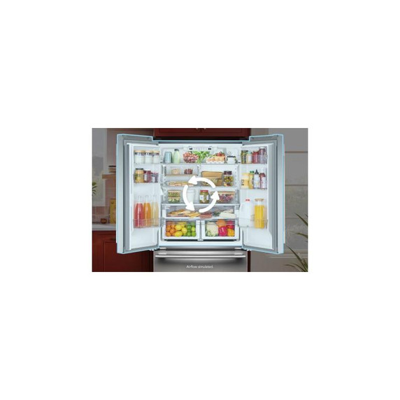 Kitchenaid® 20 Cu. Ft. 36-Inch Counter-Depth French Door Refrigerator with Internal Water Dispenser KRFC136SPS