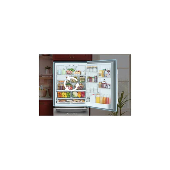 Kitchenaid® 22 Cu. Ft. 33-Inch Standard-Depth Bottom Mount Refrigerator with Right Door Swing KRBR133SPS