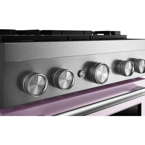 Kitchenaid® 30-Inch 4 Burner Commercial-Style Dual Fuel Range with No Preheat Air Fry Mode KFDS930SWF