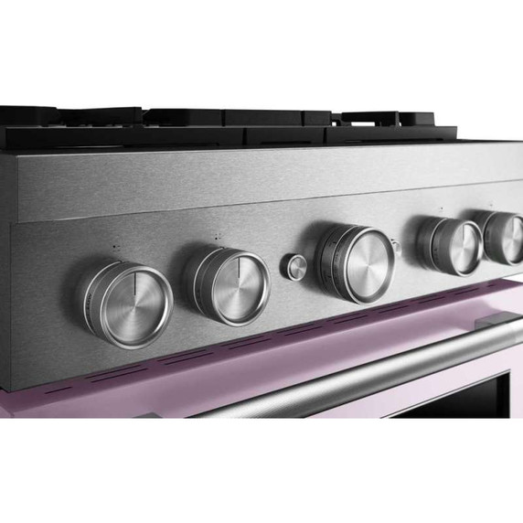 Kitchenaid® 30-Inch 4 Burner Commercial-Style Dual Fuel Range with No Preheat Air Fry Mode KFDS930SWF