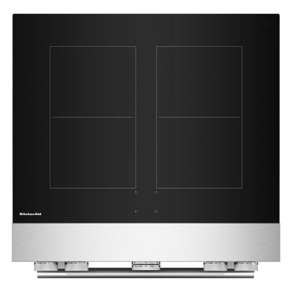 Kitchenaid® 30-Inch 4-Element Induction Freestanding Commercial-Style Range with Air Fry KFIS930SSS