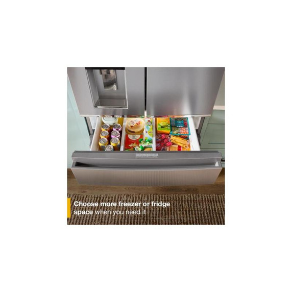 Whirlpool® 36-inch Wide True Counter Depth 4-Door French Door Refrigerator - 22 cu. ft. WRMC7036RZ