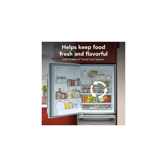 Kitchenaid® 19 Cu. Ft. 30-Inch Standard-Depth Bottom Mount Refrigerator with Left Door Swing KRBL130SPS