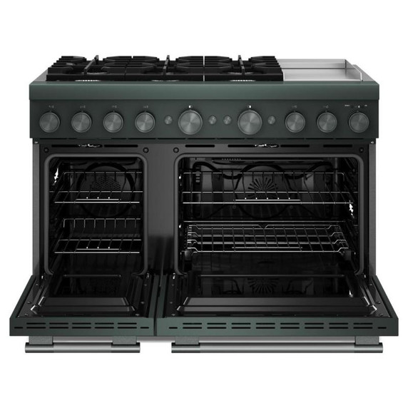 Kitchenaid® 48-Inch 6 Burner Commercial-Style Dual Fuel Range with Griddle KFDD948SJP