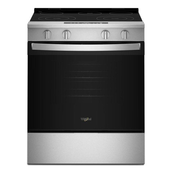 Whirlpool® 30-inch Electric Smart Range with No Preheat Mode and Steam Clean YWSES3330TS