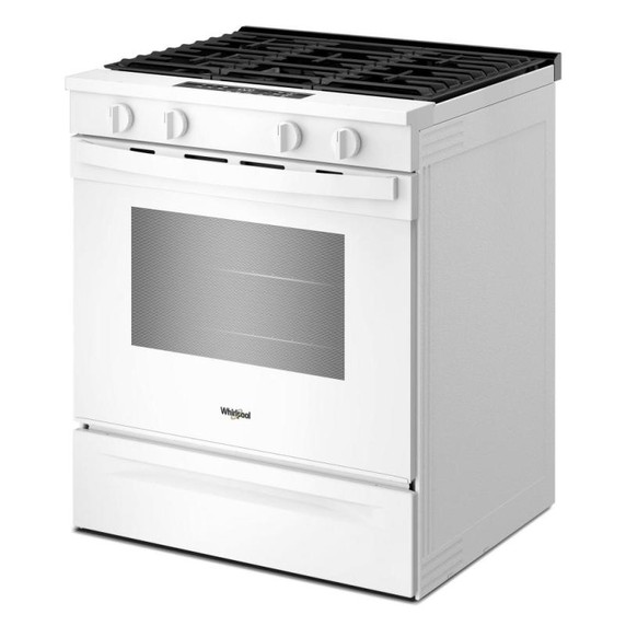 Whirlpool® 30-inch Gas Smart Range with No Preheat Mode and Steam Clean WSGS3330TW