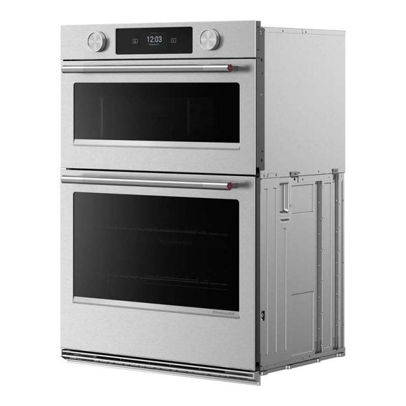 Kitchenaid® 30-inch Smart Electric Combo Wall Oven with Intelligent Cooking Camera - PrintShield™ Finish KOEC930SPS