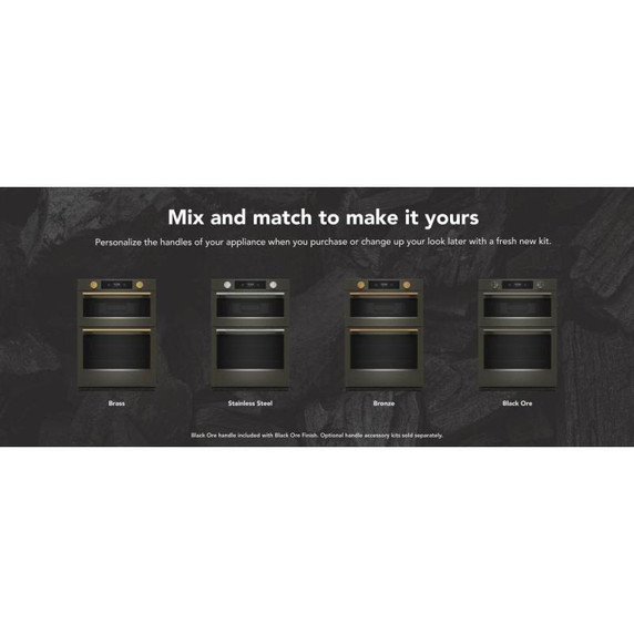 Kitchenaid® 30-inch Smart Electric Combo Wall Oven with Intelligent Cooking Camera - Black Ore KOEC930SBE
