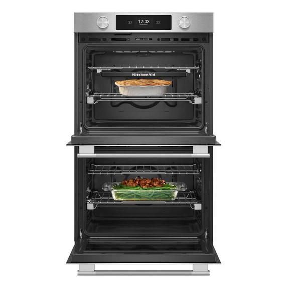 Kitchenaid® 30-inch Smart Electric Double Wall Oven with Intelligent Cooking Camera - PrintShield™ Finish KOED930SPS