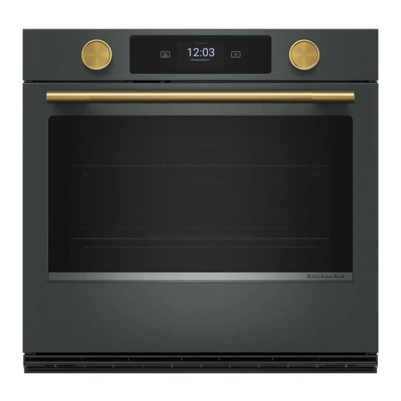 Kitchenaid® 30-inch Smart Electric Single Wall Oven with Intelligent Cooking Camera - Juniper KOES930SJP