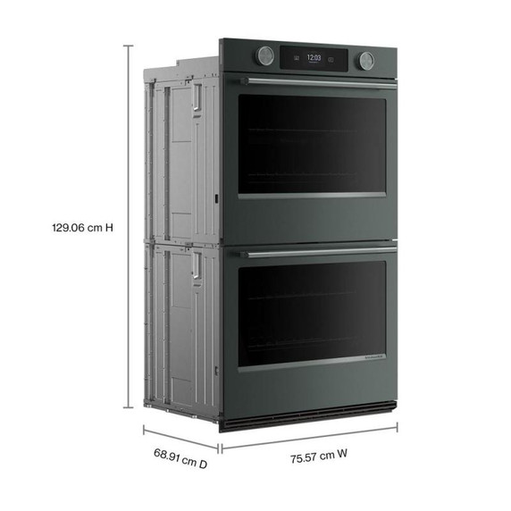 Kitchenaid® 30-inch Smart Electric Double Wall Oven with Intelligent Cooking Camera - Juniper KOED930SJP