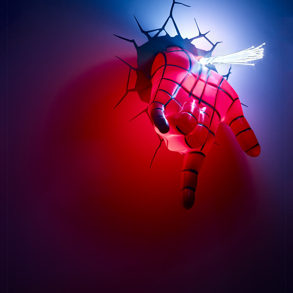 Marvel Spider-Man Hand 3D Wall-Mounted Deco Light | Menkind