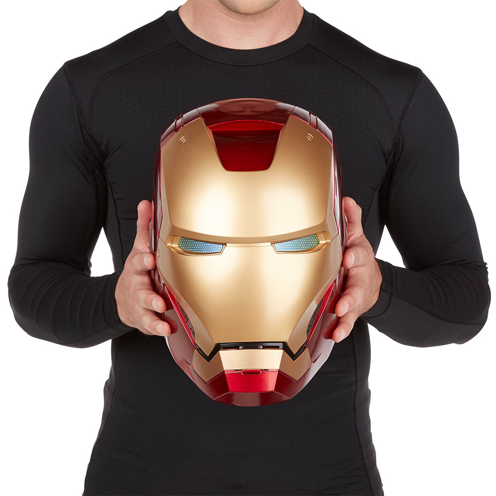 iron man helmet for sale uk flydragon MARVEL Legend Mk5 Electronic Jarvis 1:1 Wearable English Voice Control Electric Opening and Closing Mask with Touch Sensor Lithium battery charging Helmet flydragon MARVEL Legend Iron Man